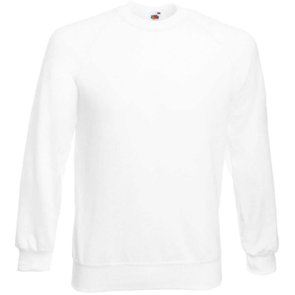 [SC4_7094_7090] Fruit of the Loom - Classic Raglan Sweater (62-216-0) (S, Wit)