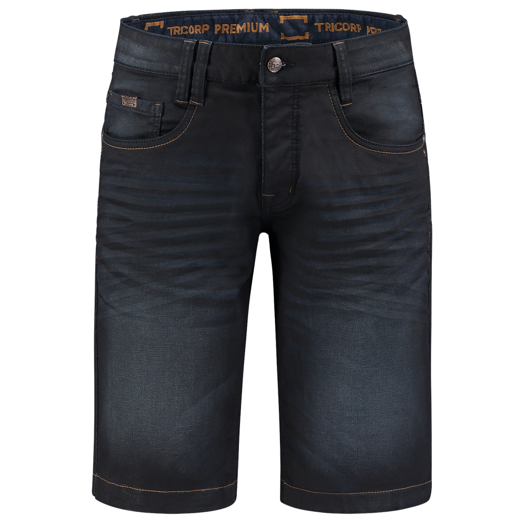 [504010Denimblue29] Tricorp - Jeans Premium Stretch Kort (29, Denimblue)