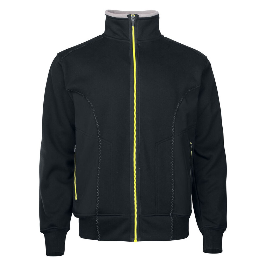 [642121-99-3] Projob - 2121 Sweater Lange Rits (XS, Zwart)