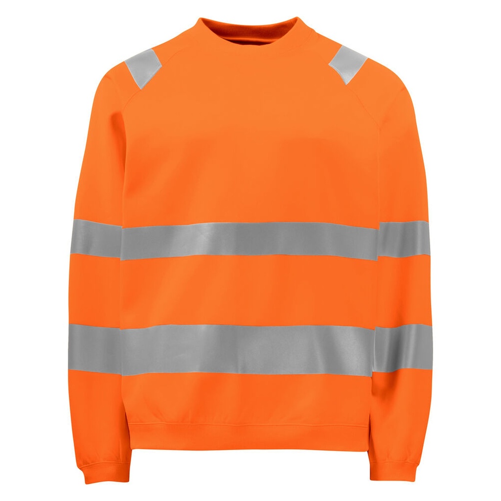 [646106-17-3] Projob - 6106 Signalisatiesweater Ronde Hals En Iso 20471 Klasse 3 (XS, Oranje)