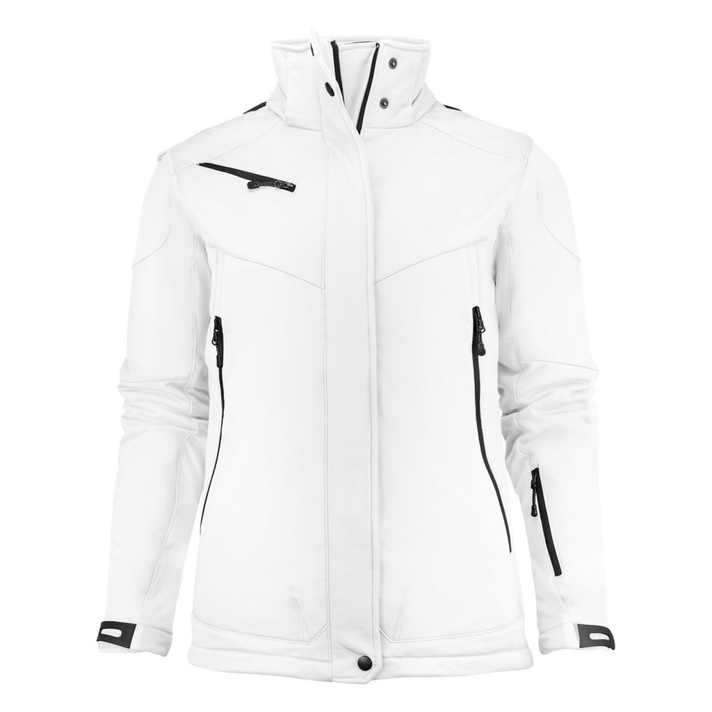[2261041-100-3] Printer - Skeleton Softshell Jas Dames (XS, Wit)
