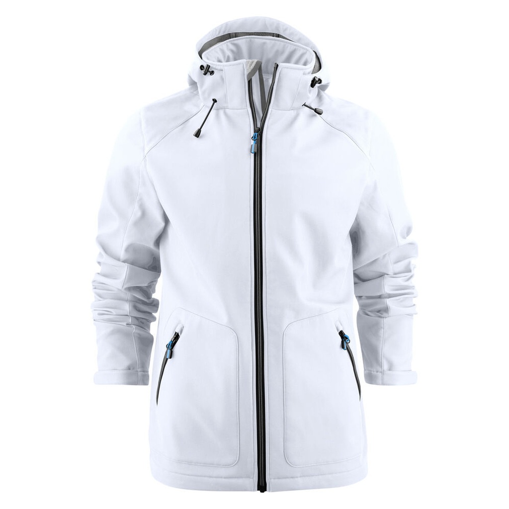 [2261061-100-4] Printer - Karting Softshell Jas Heren (S, Wit)
