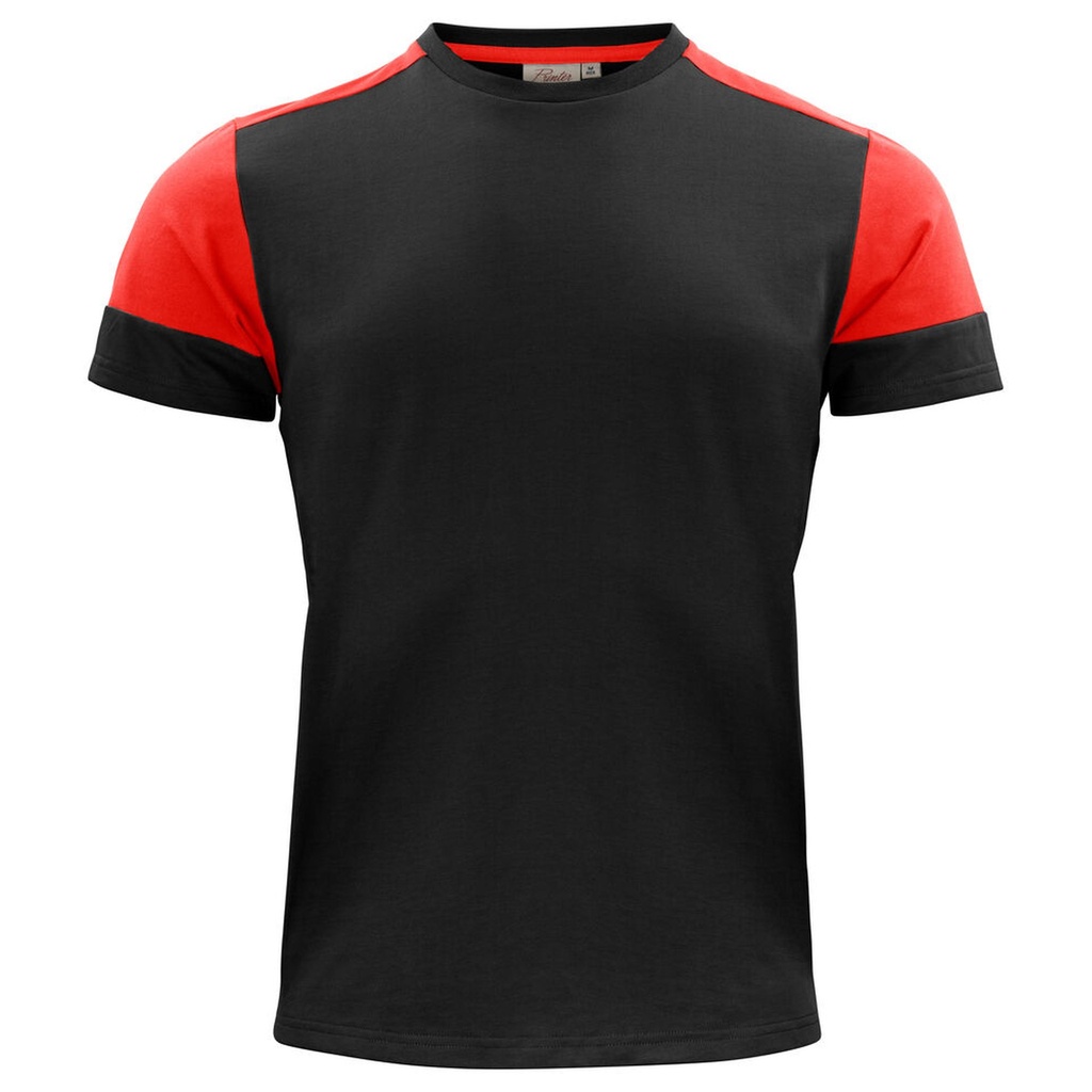 [2264030-9040-4] Printer - Prime T-Shirt Heren (S, Zwart/Rood)