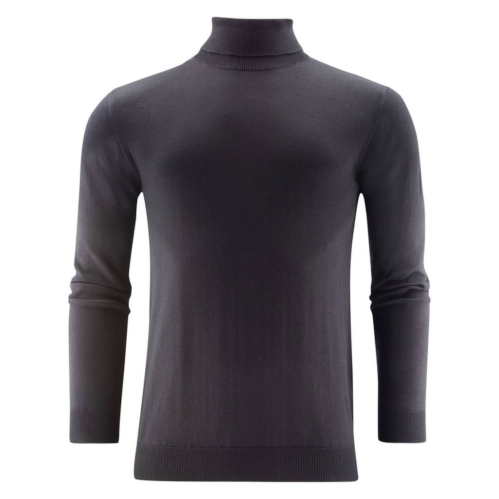 [2112513-900-4] James Harvest - Ashland Turtle Gebreide Sweater Heren (S, Zwart)