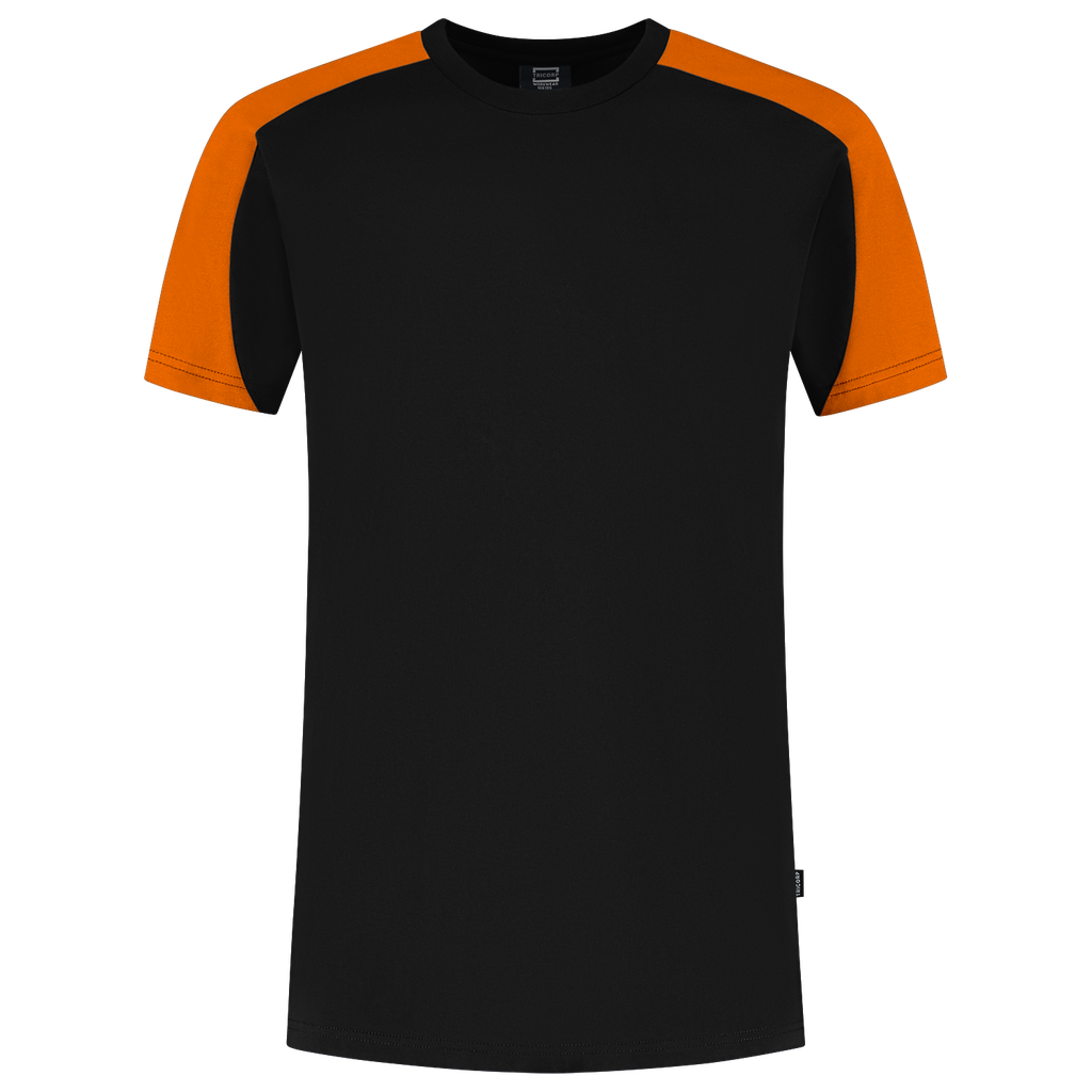 [106106BlackOrangeXS] Tricorp - T-shirt Bicolor Redefined (XS, BlackOrange)