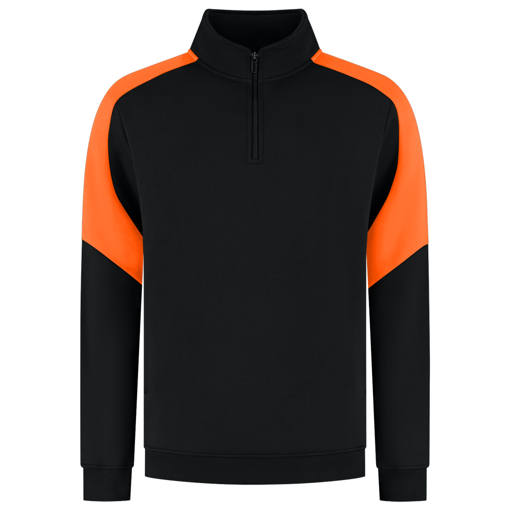 [306111BlackOrangeXS] Tricorp - Zip Sweater Bicolor Redefined (XS, BlackOrange)