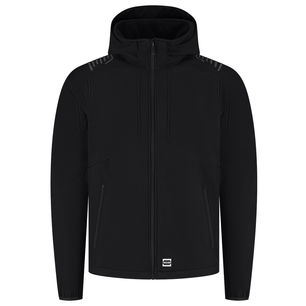 [406104BlackXS] Tricorp - Softshell Capuchon Luxe Redefined (XS, Black)