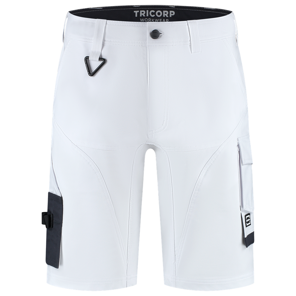 [506116White42] Tricorp - Werkbroek 4-Way Stretch Redefined Kort (42, Wit)