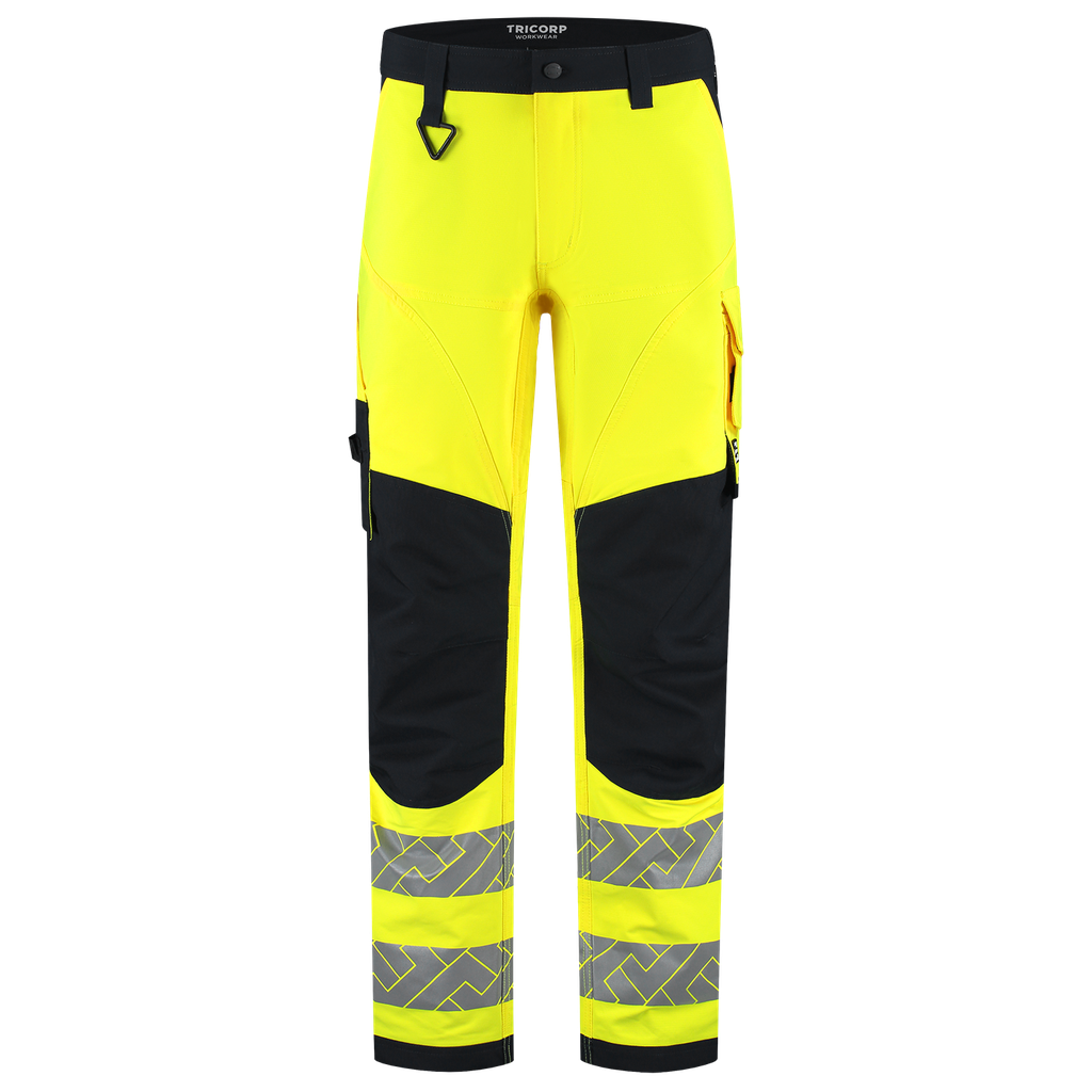 [506120FluoryellowInk21] Tricorp - Werkbroek 4-Way Stretch High Vis Redefined Knieversterking (21, FluoryellowInk)