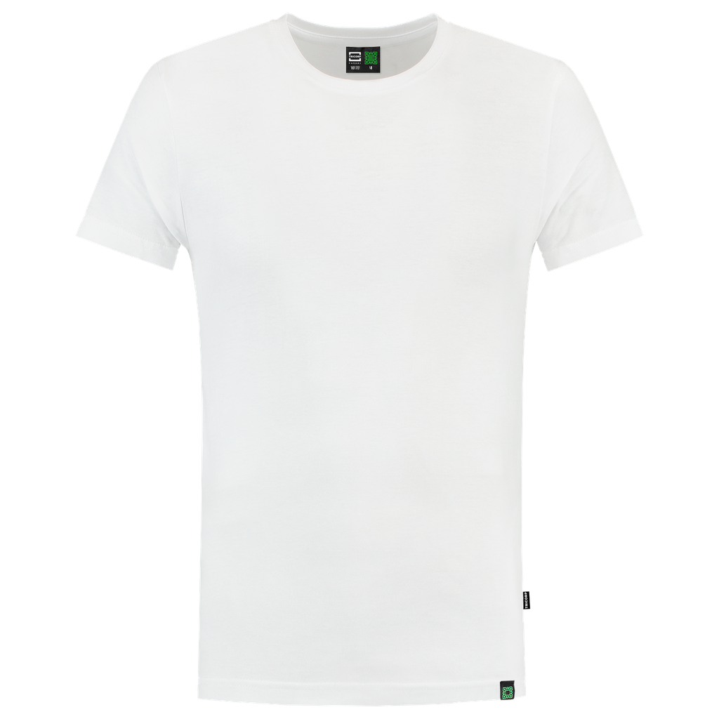 [101701WhiteXS] Tricorp - T-shirt Fitted Rewear (XS, Wit)