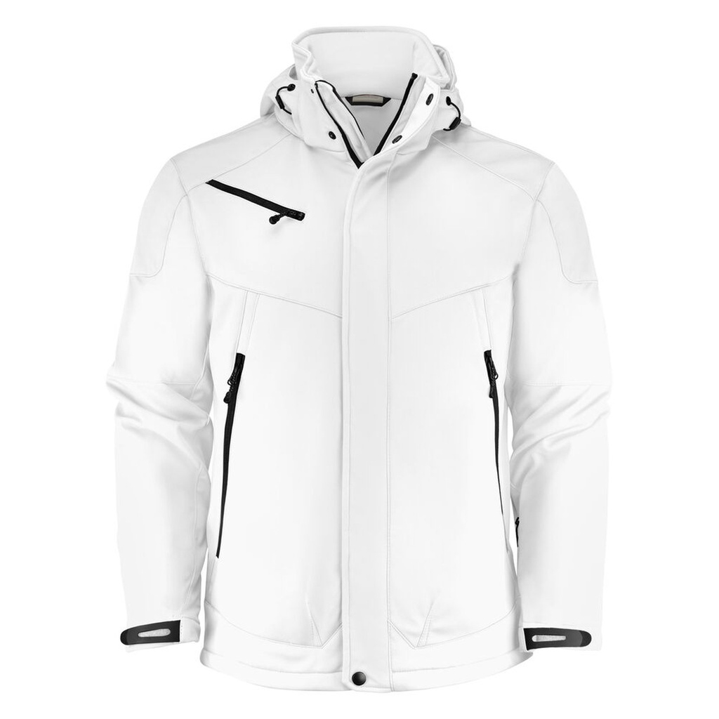 [2261035-100-3] Printer - Skeleton Softshell Jas Heren (XS, Wit)