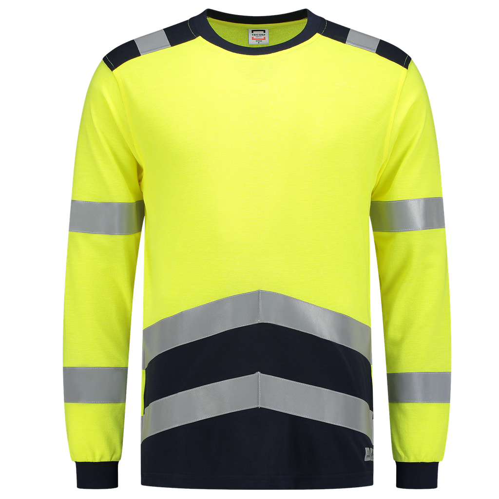 [103003FluoryellowInkXS] Tricorp - T-shirt Multinorm Bicolor (XS)