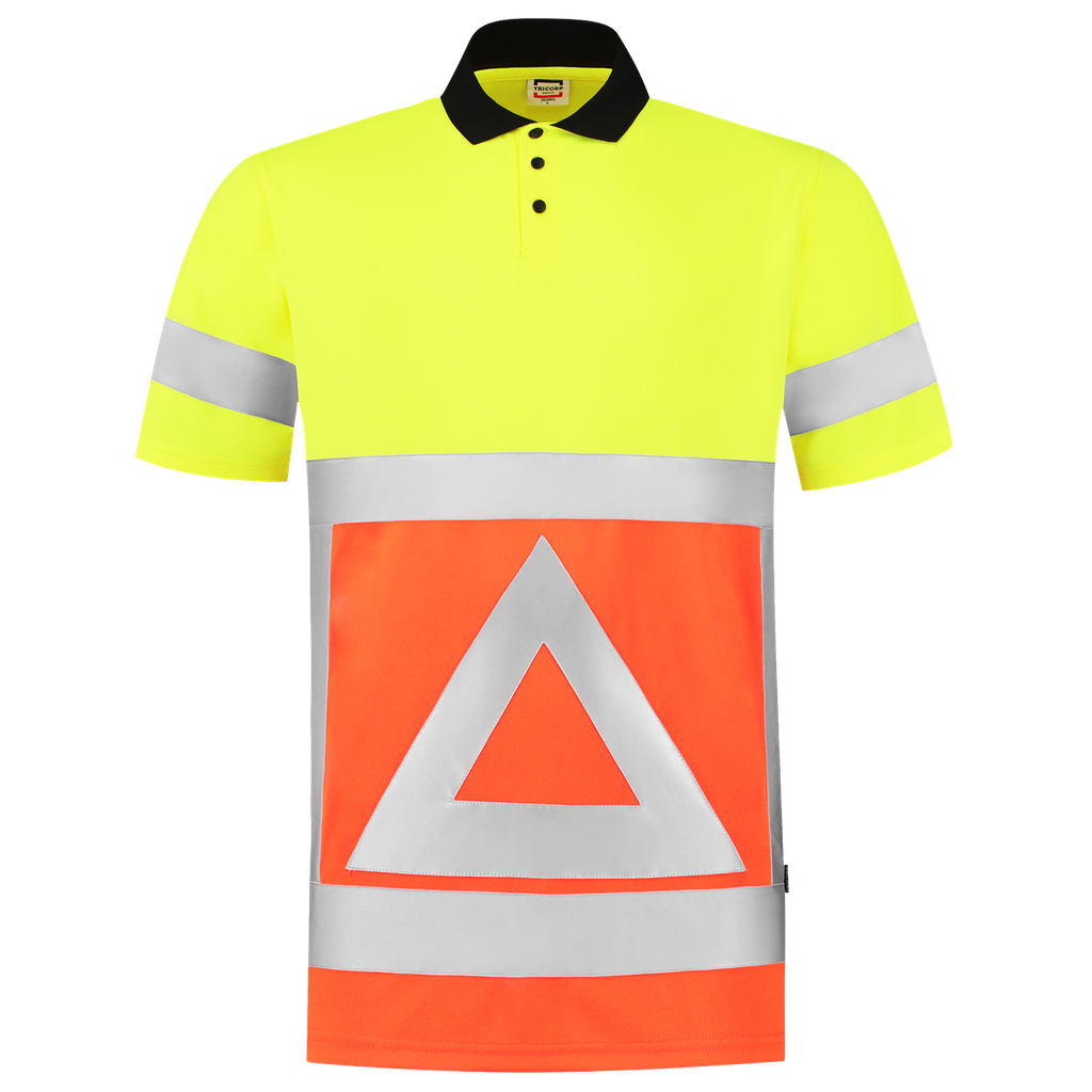 [203011OrangeYellowXS] Tricorp - Poloshirt Verkeersregelaar (XS)