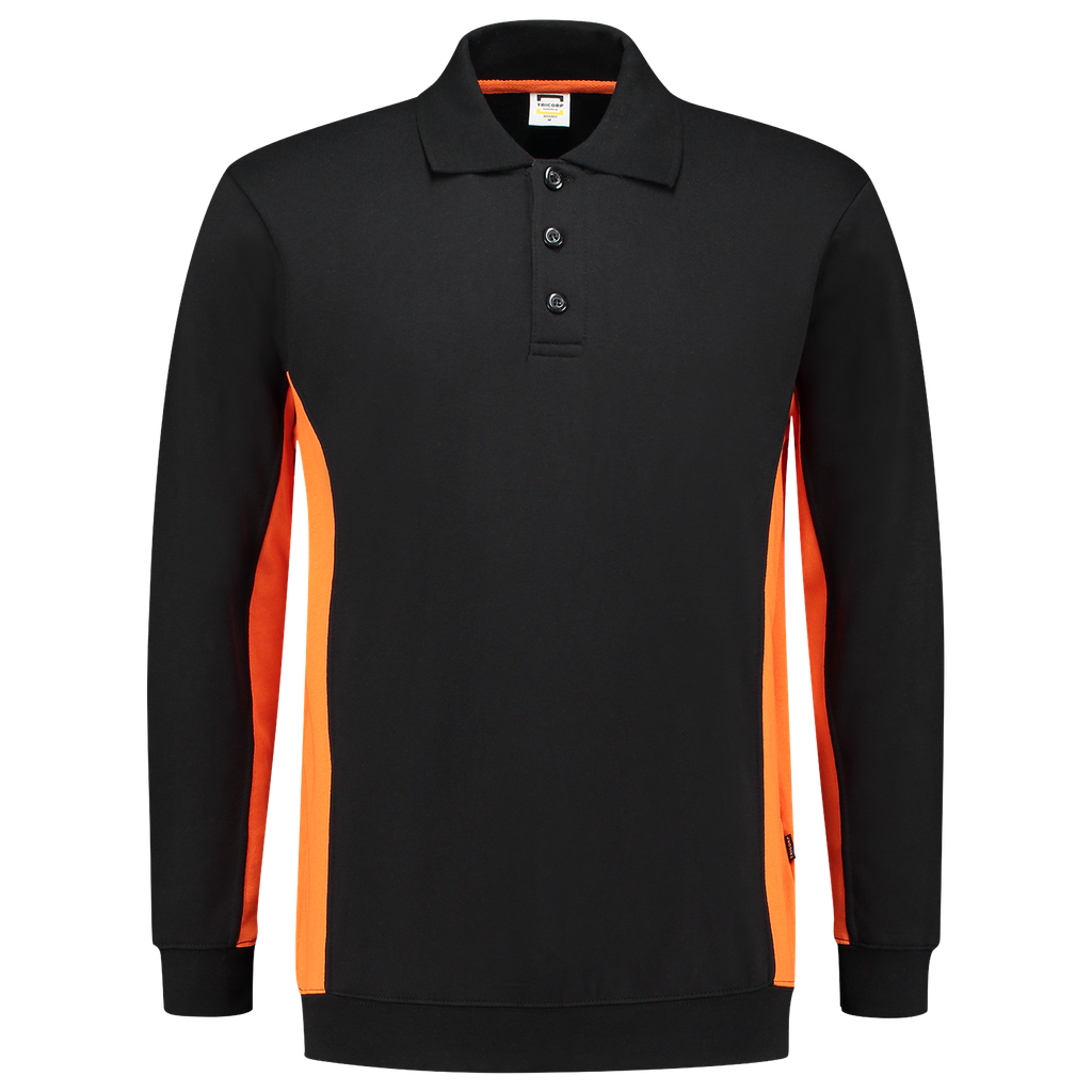 [302003BlackOrangeXS] Tricorp - Polosweater Bicolor (XS, BlackOrange)