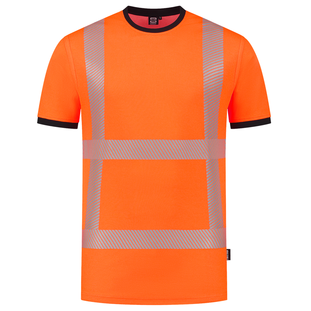 [103701FluororangeXS] Tricorp - T-shirt RWS Revisible (XS)