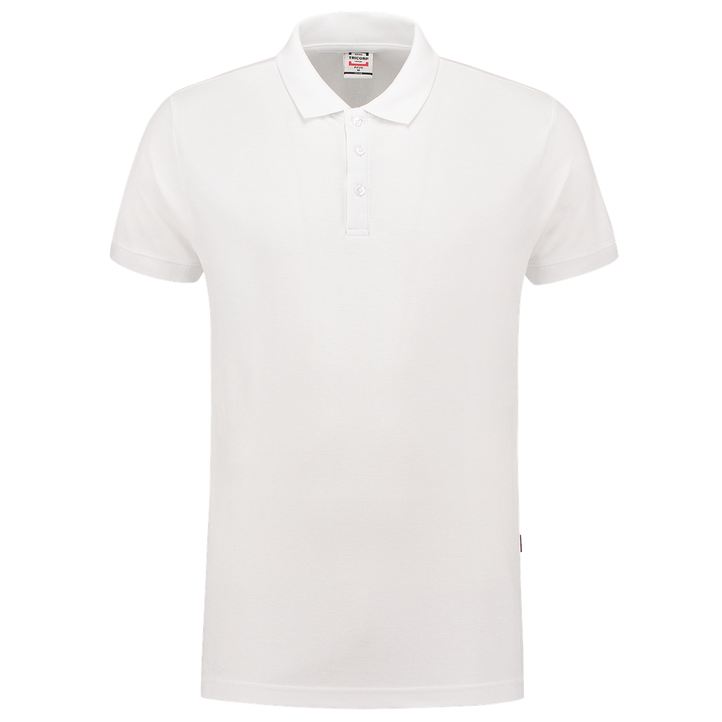 [201012WhiteXXS] Tricorp - Poloshirt Fitted 210 Gram (XXS, Wit)