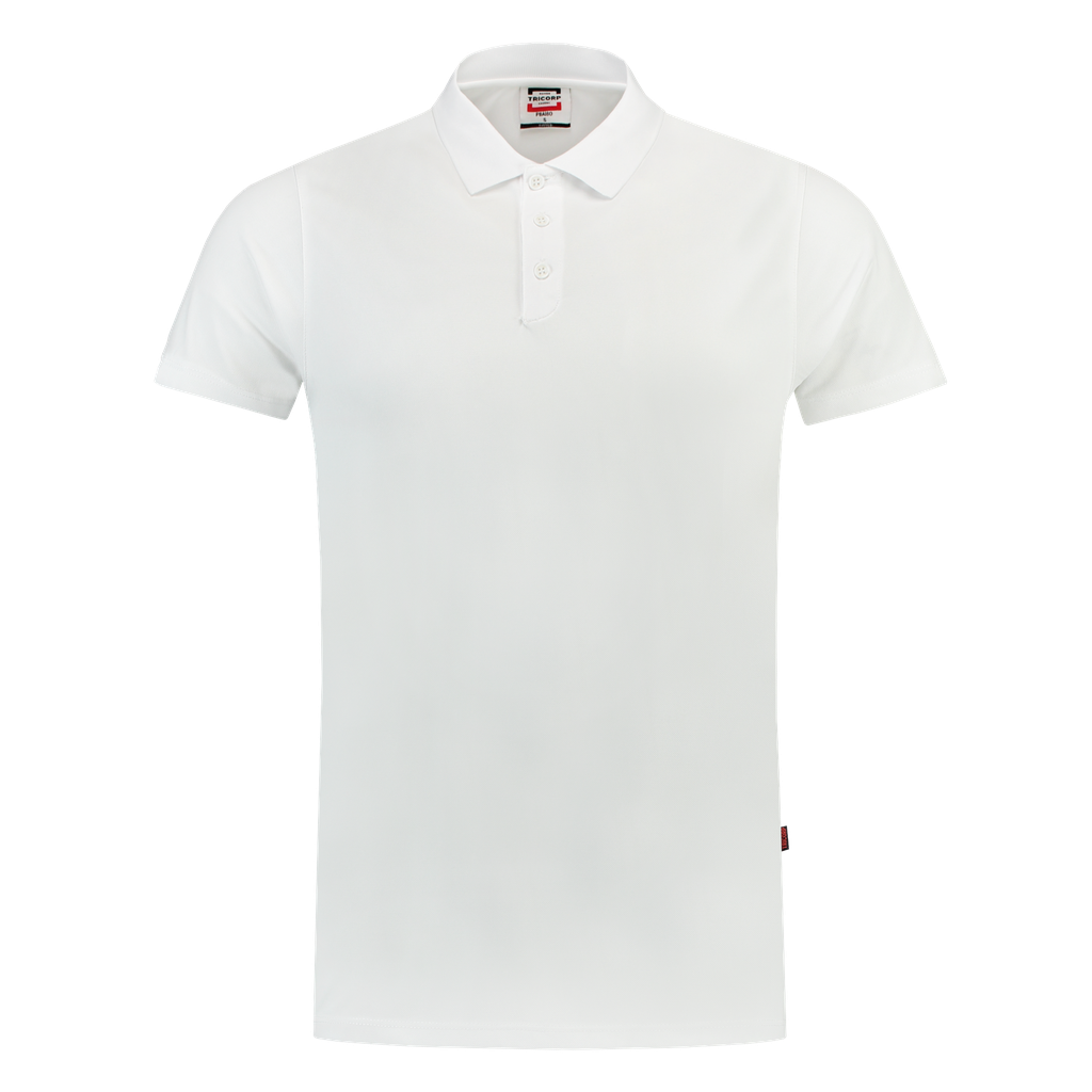 [201013WhiteXS] Tricorp - Poloshirt Cooldry Fitted (XS, Wit)