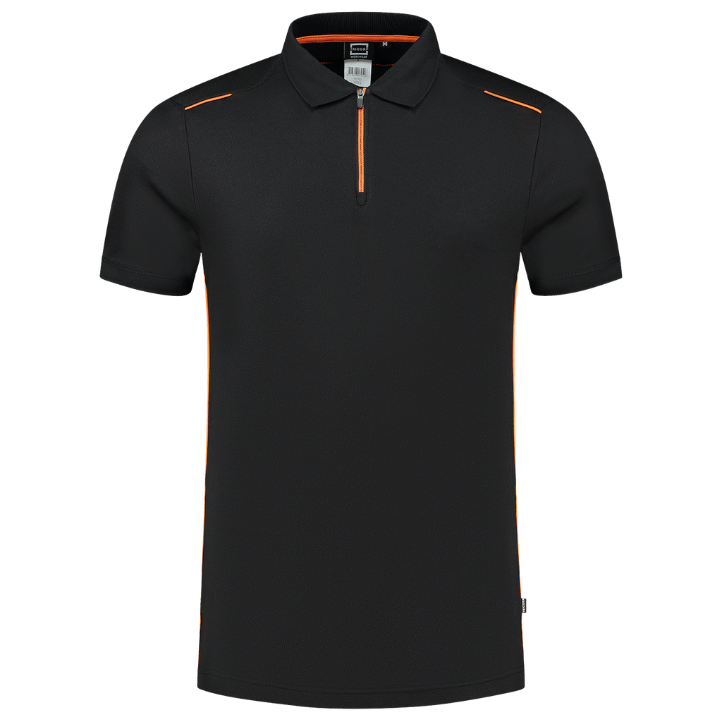 [202703BlackOrangeXS] Tricorp - Poloshirt Accent (XS, BlackOrange)