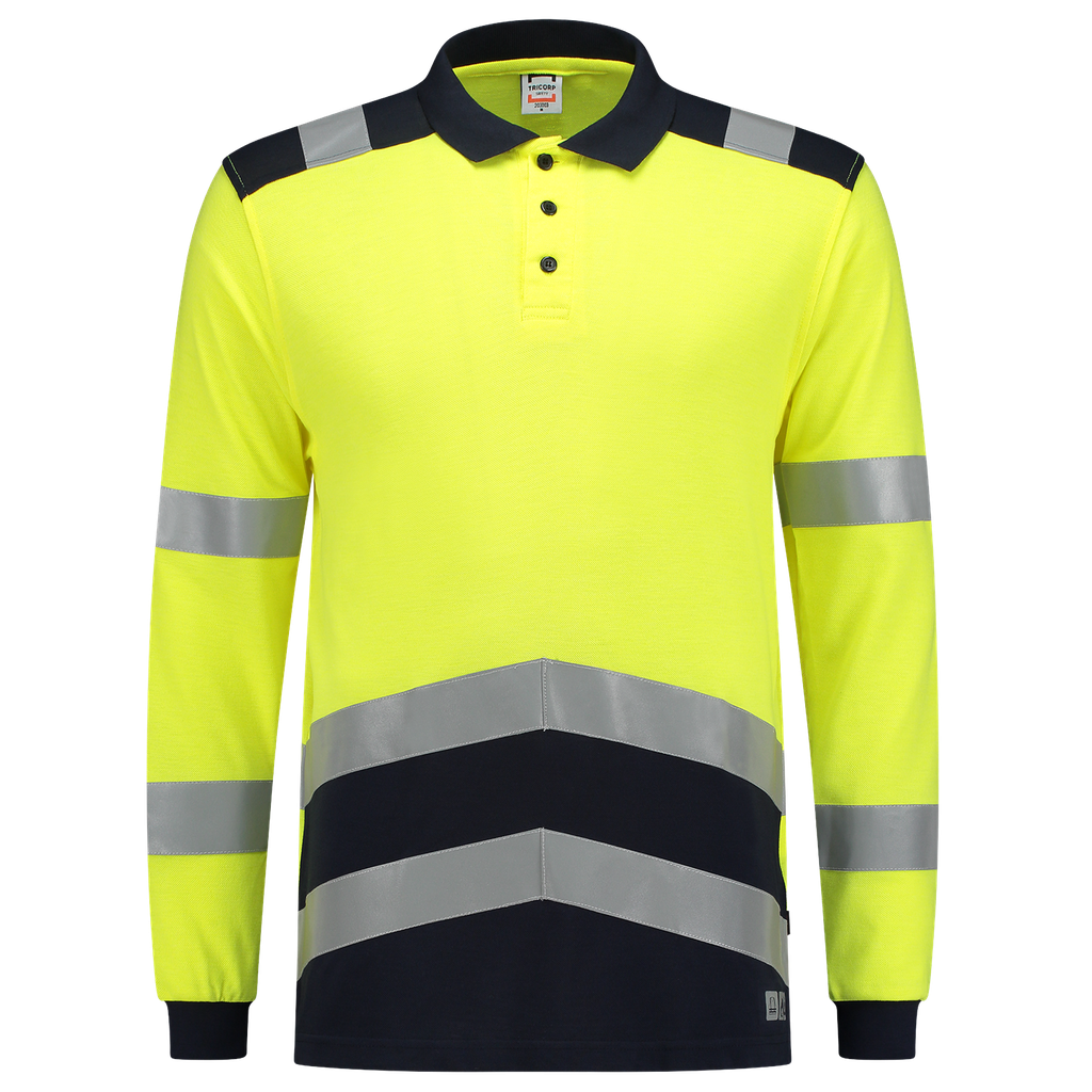 [203003FluoryellowInkXS] Tricorp - Poloshirt Multinorm Bicolor (XS)