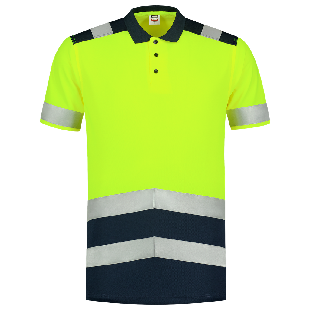 [203007FluoryellowInkXS] Tricorp - Poloshirt High Vis Bicolor (XS, FluoryellowInk)
