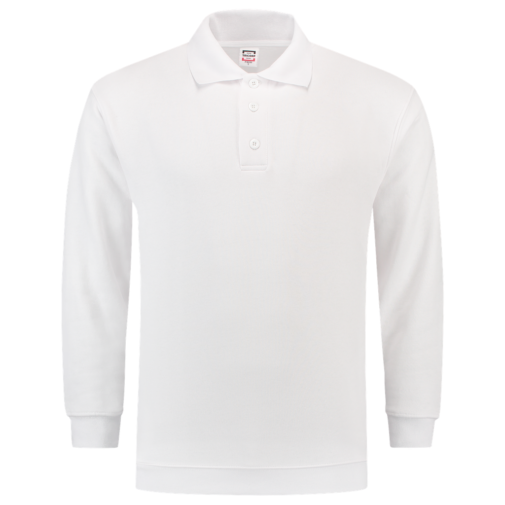 [301005WhiteXS] Tricorp - Polosweater Boord (XS, Wit)