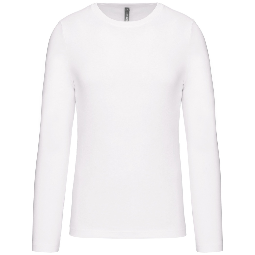 [K359_35426_35430] Kariban - T-Shirt Ronde Hals Lange Mouwen (S, Wit)