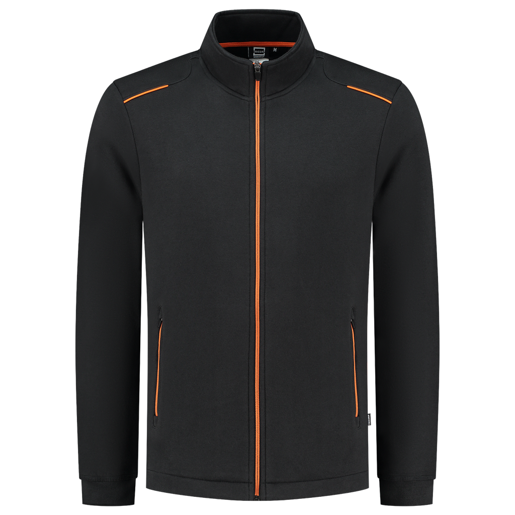 [302702BlackOrangeXS] Tricorp - Sweatvest Accent (XS, BlackOrange)