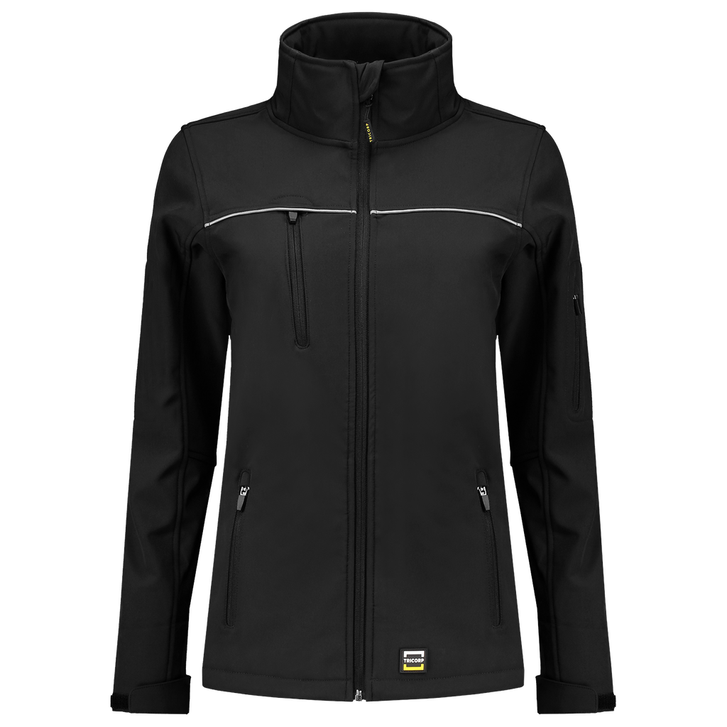 [402009BlackXS] Tricorp - Softshell Luxe Dames (XS, Black)