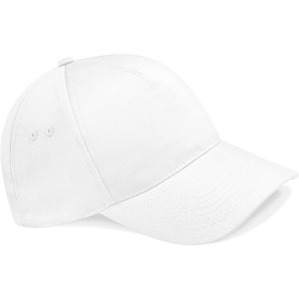 [B15_11129_11128] Beechfield - Ultimate 5 Panel Cap (Wit)