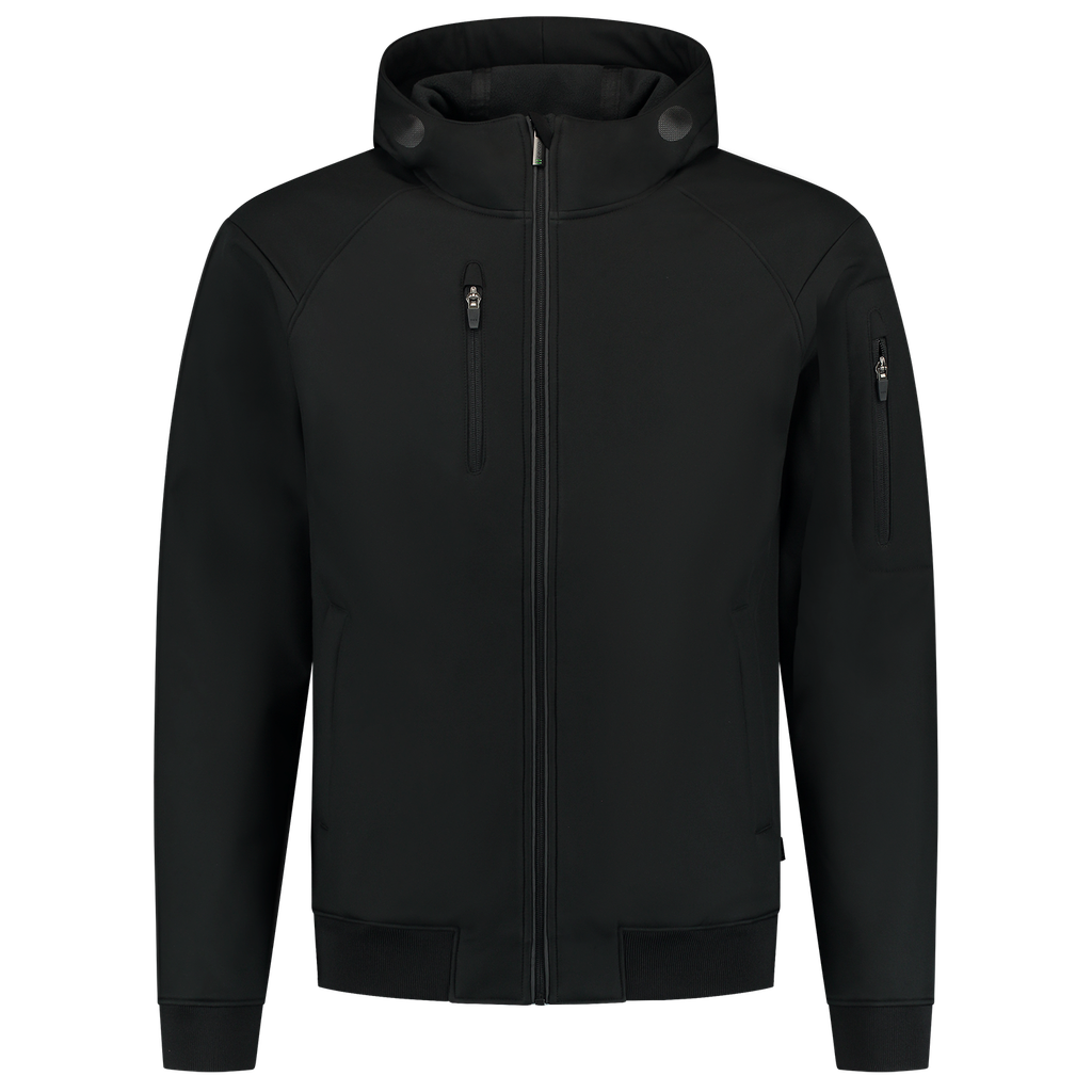 [402704BlackXS] Tricorp - Softshell Bomber Capuchon RE2050 (XS, Black)