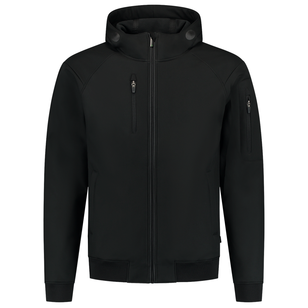 [402704BlackXS] Tricorp - Softshell Bomber Capuchon RE2050 (XS, Black)