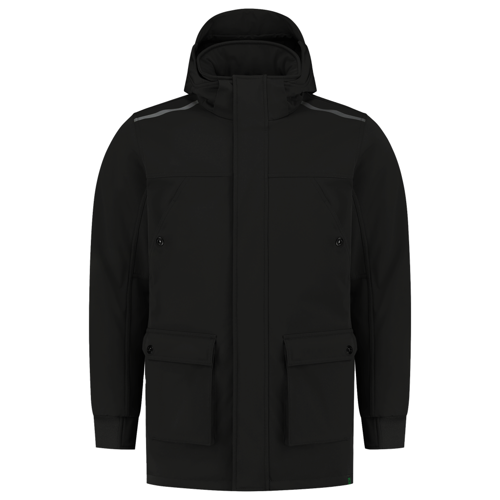 [402713BlackXS] Tricorp - Winter Softshell Parka Rewear (XS, Black)