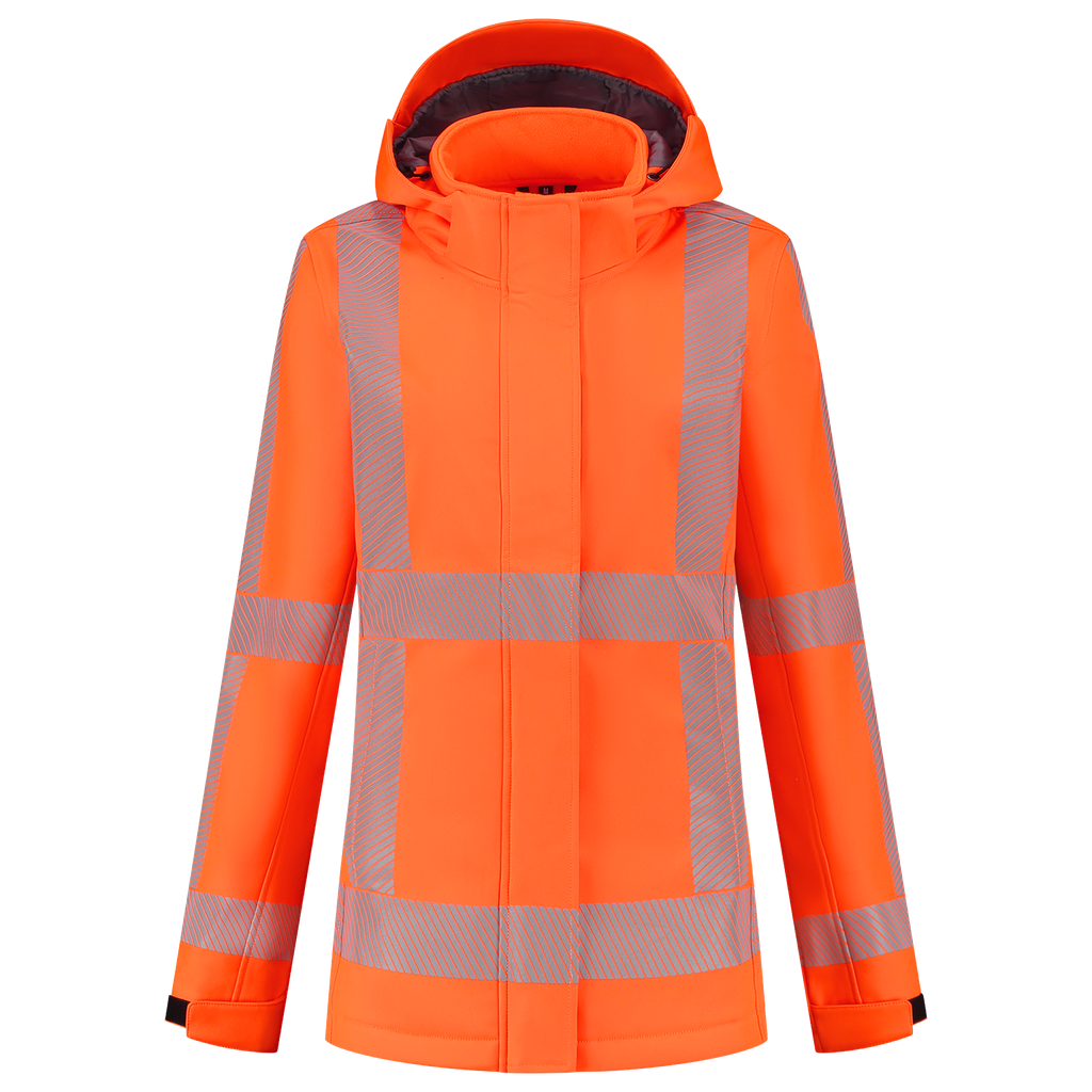[403702FluororangeXS] Tricorp - Softshell RWS Revisible Dames (XS)